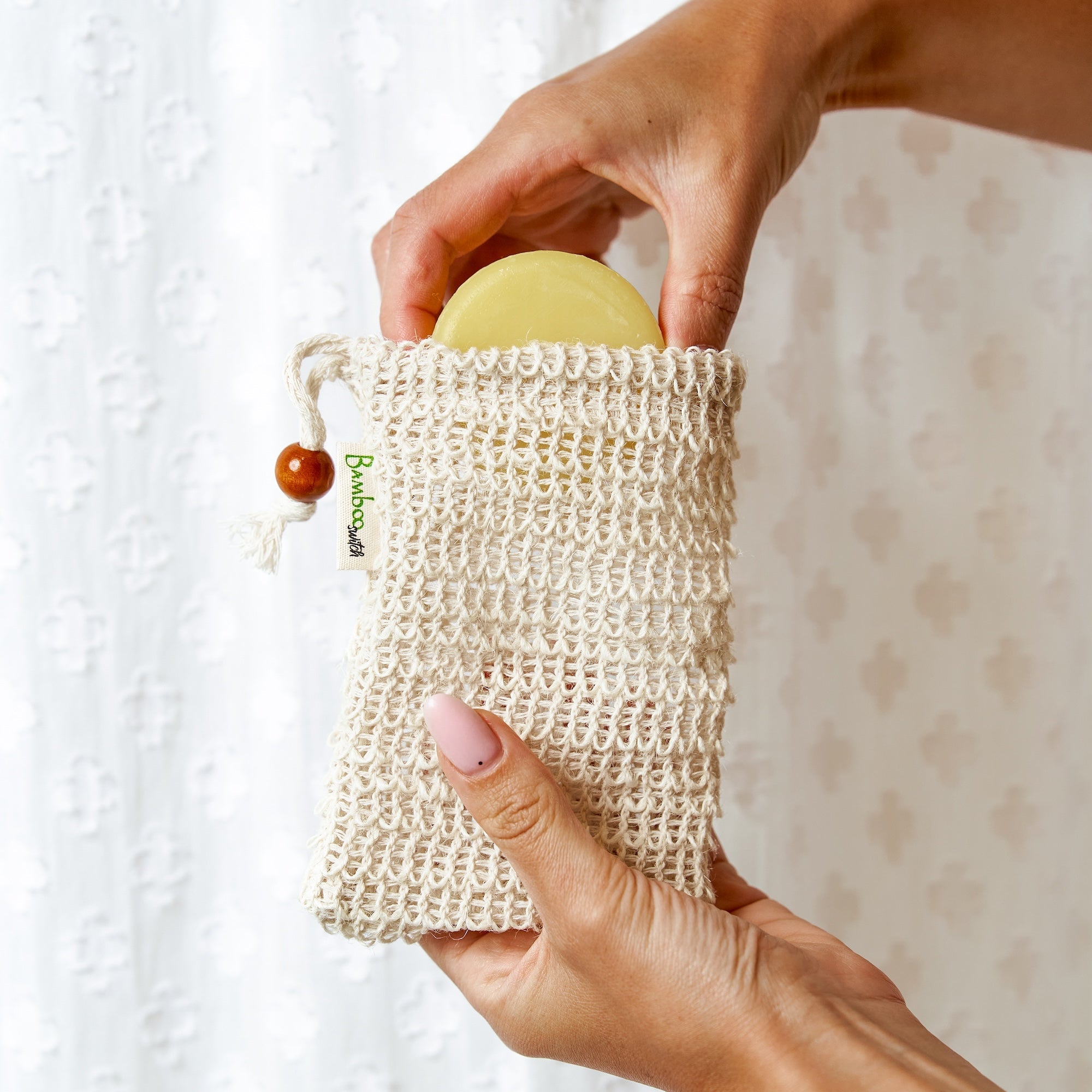 Sisal Soap Saver Bag - Bamboo Switch