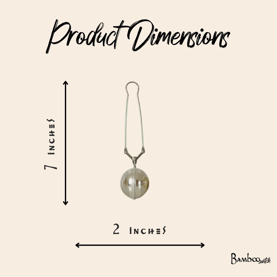 Tea Strainer Filter | Stainless Steel - Bamboo Switch