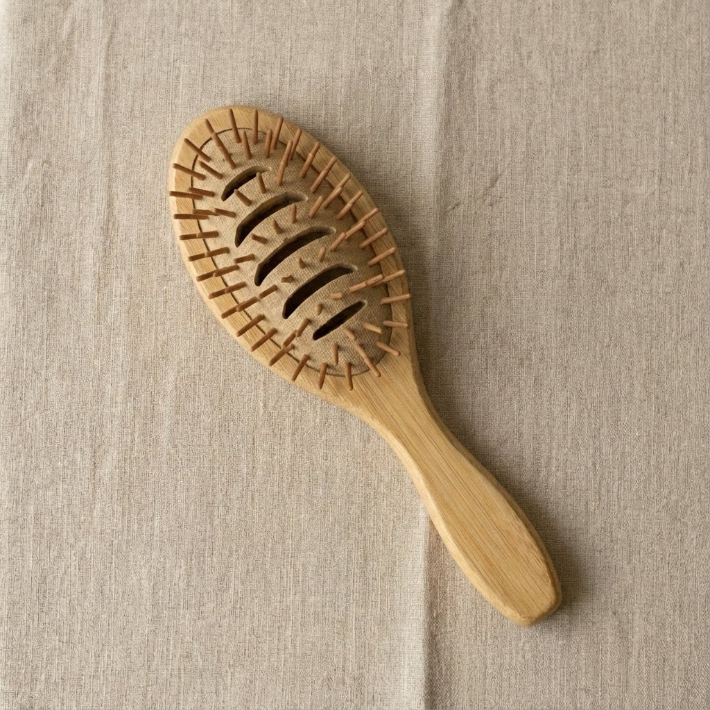Vented Bamboo Hairbrush - Bamboo Switch