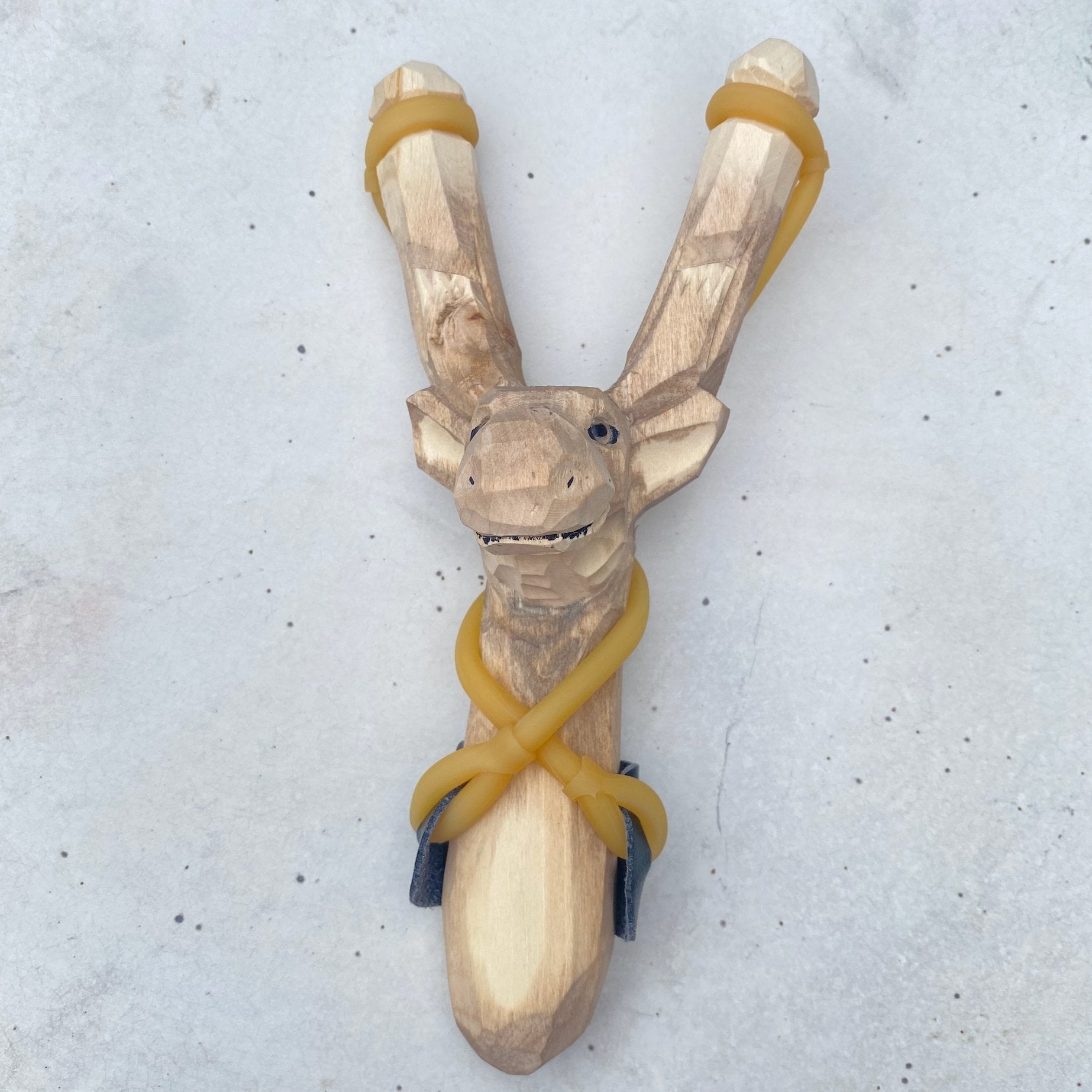 Wooden Animal Slingshot - Bamboo Switch