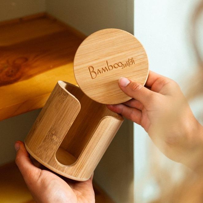 Bamboo Facial Rounds Holder - Bamboo Switch