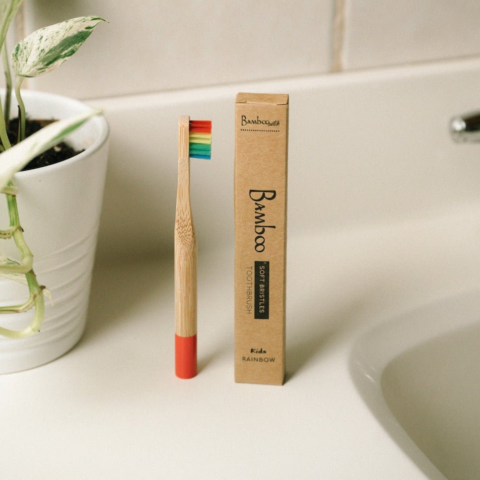 Bamboo Kids Toothbrush | Round Handle - Bamboo Switch