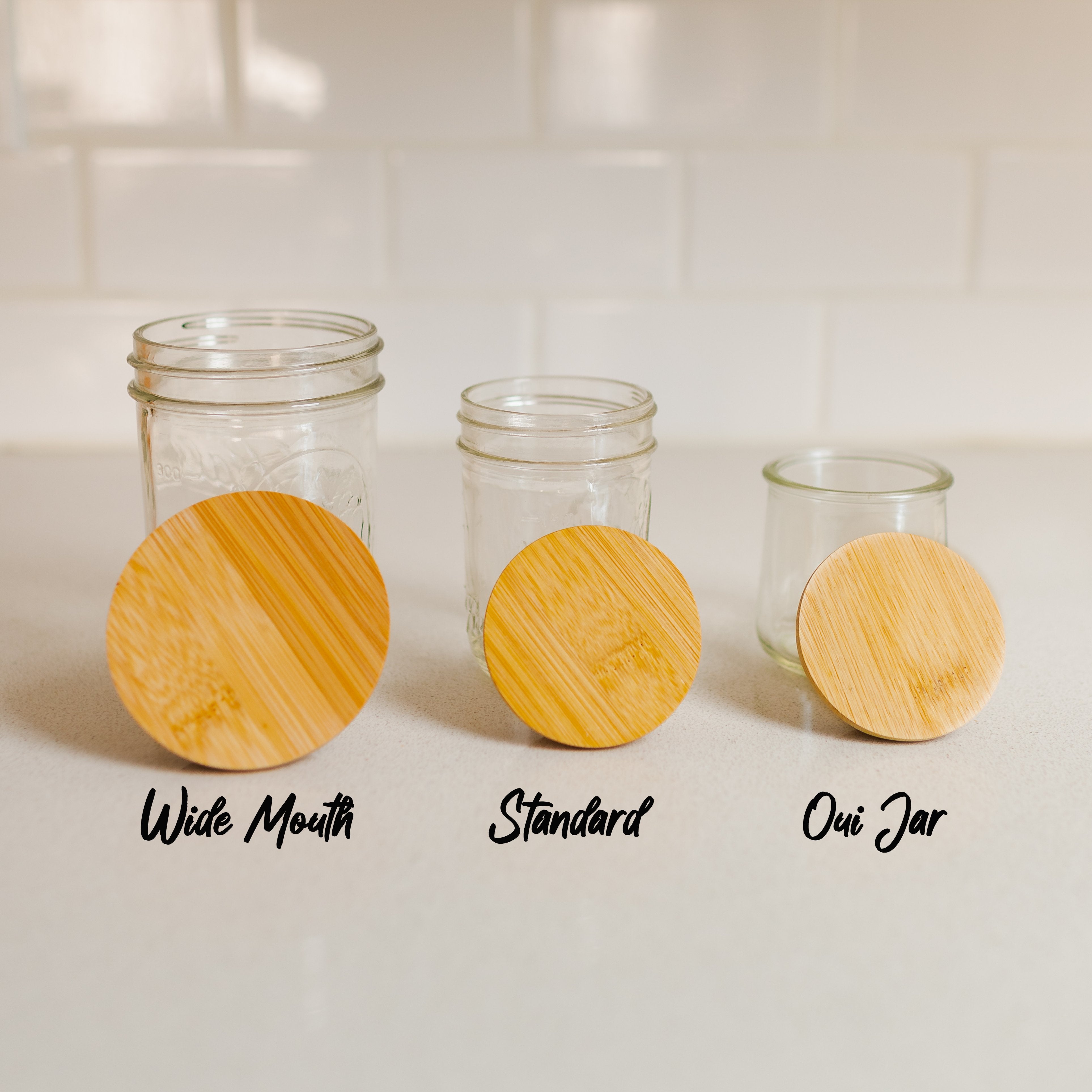 Bamboo Mason Jar Lids - Bamboo Switch