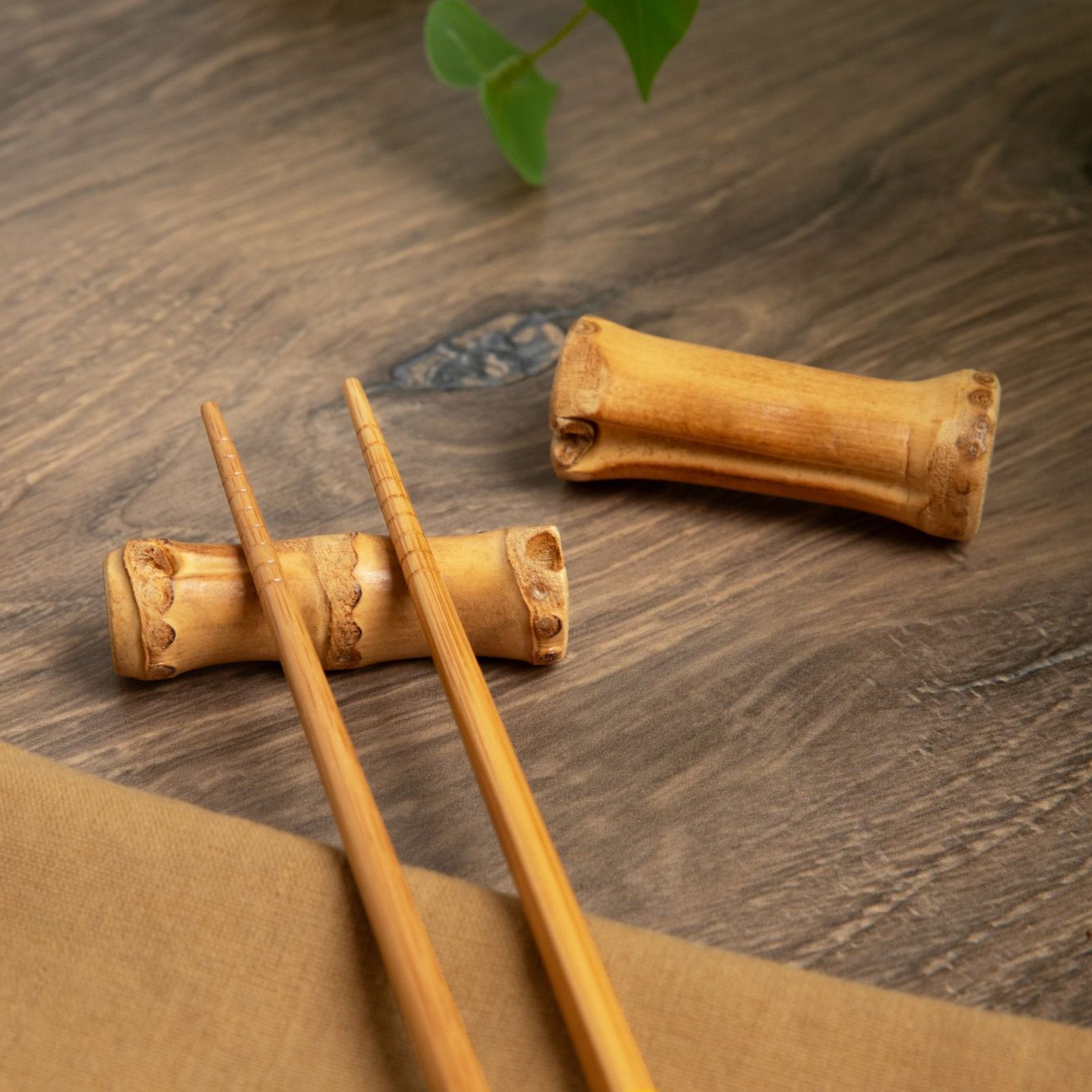 Handmade Bamboo Root Chopstick Rest - Bamboo Switch