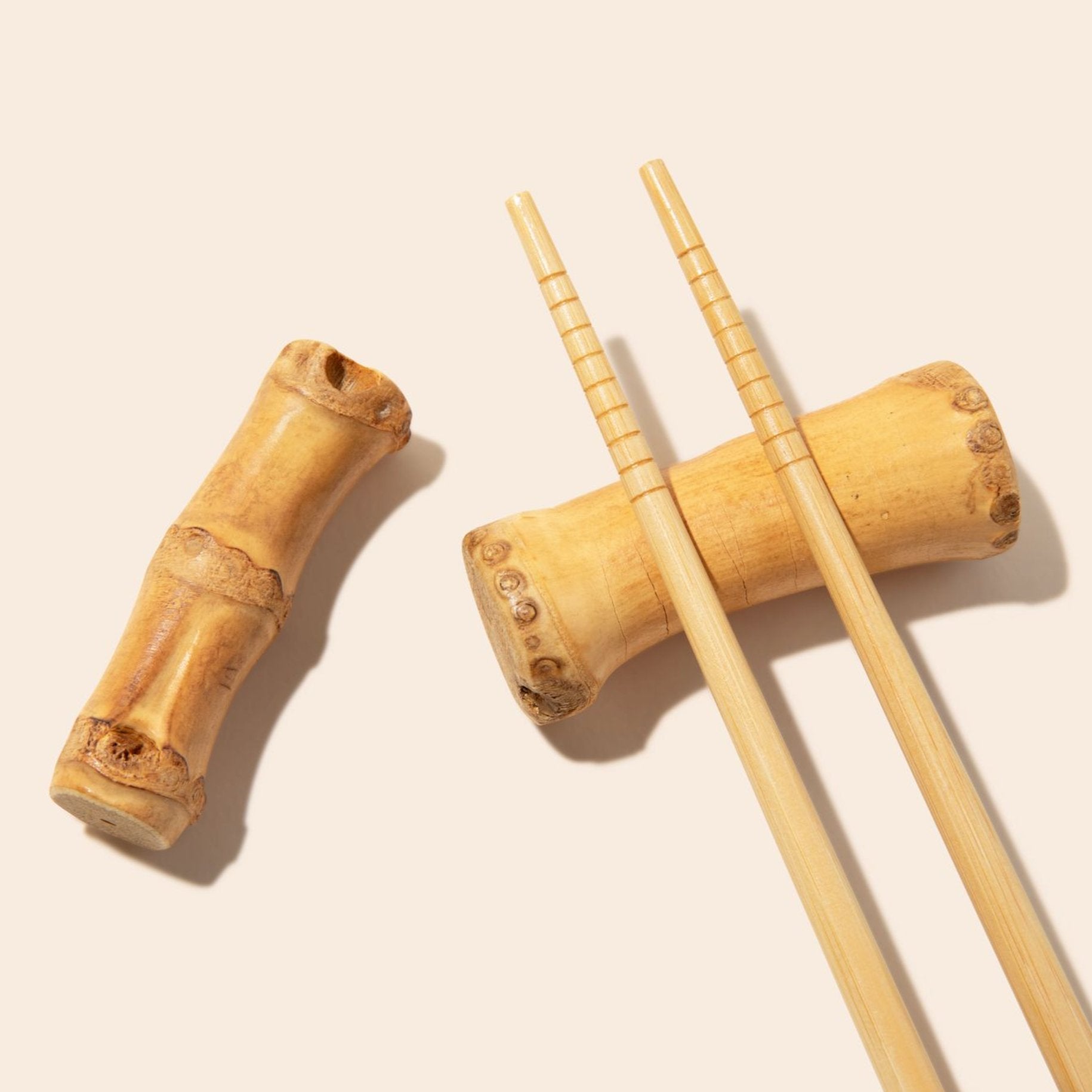 Handmade Bamboo Root Chopstick Rest - Bamboo Switch