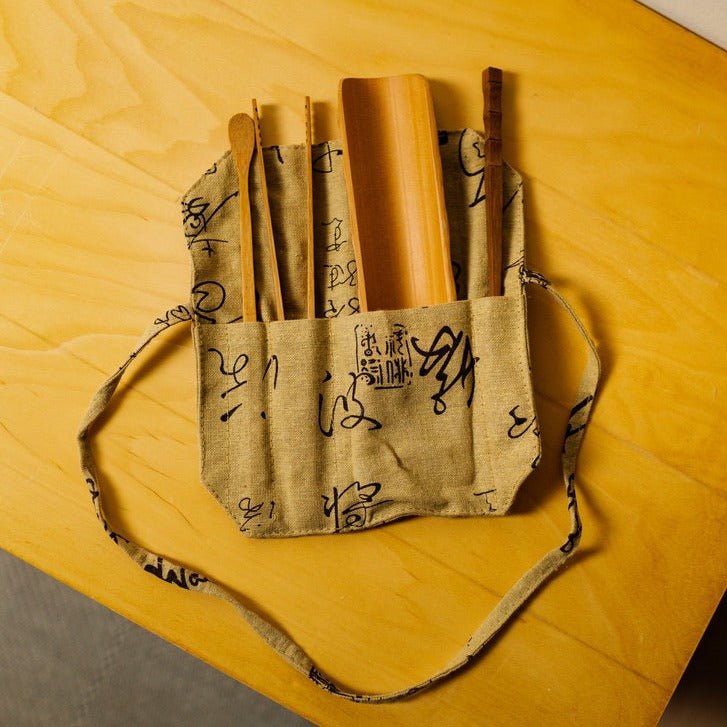 Bamboo Tea Tool Set in Travel Pouch - Bamboo Switch