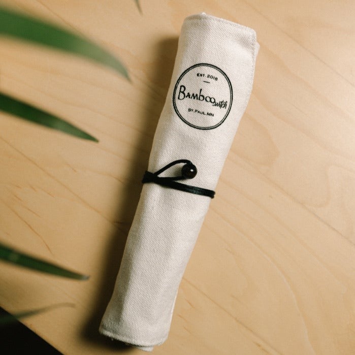 Bamboo Travel Cutlery | Beige - Bamboo Switch