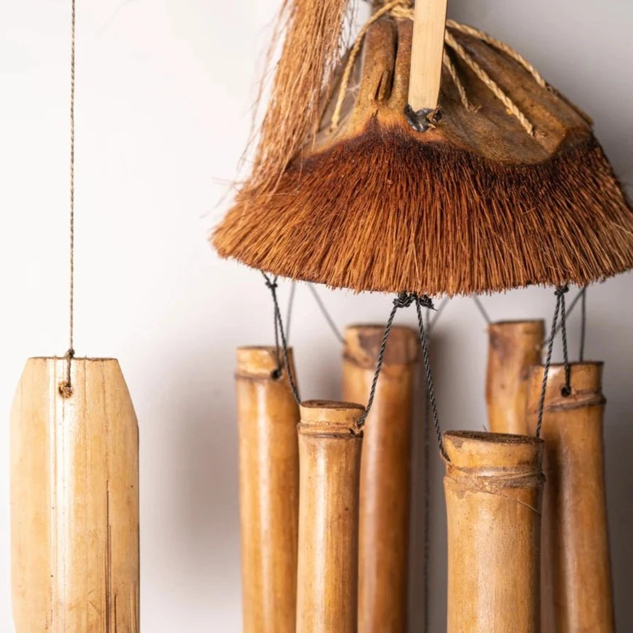 Bamboo Wind Chime - Bird Nest - Bamboo Switch