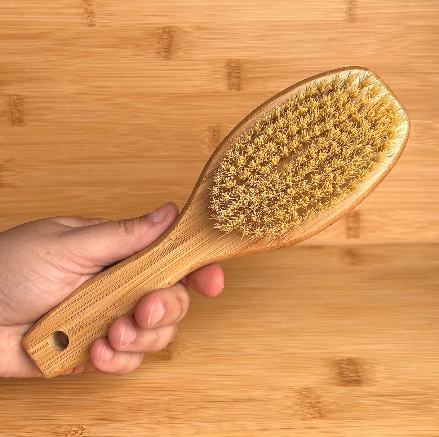 Double Sided Hairbrush - Bamboo Switch