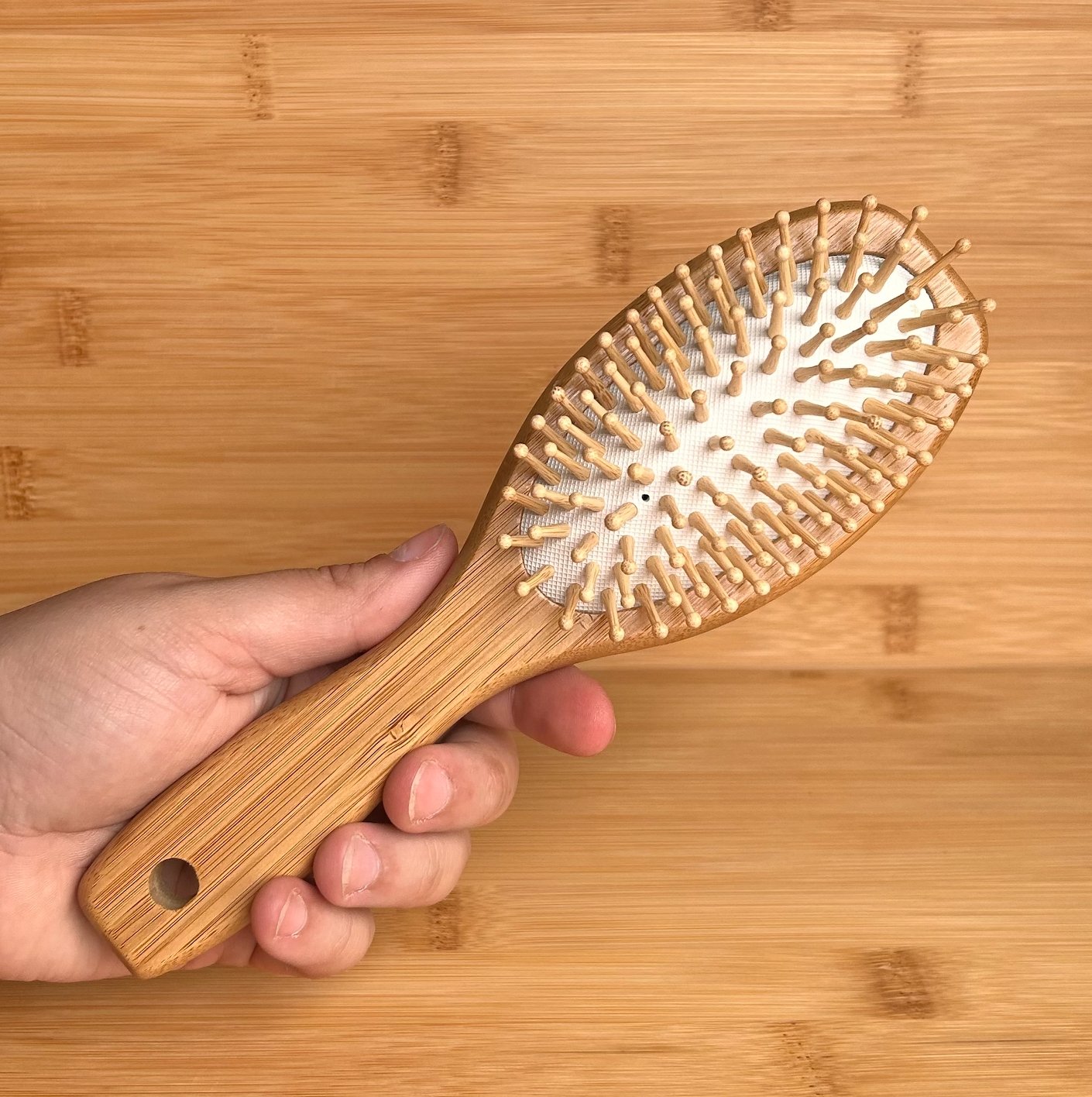 Double Sided Hairbrush - Bamboo Switch