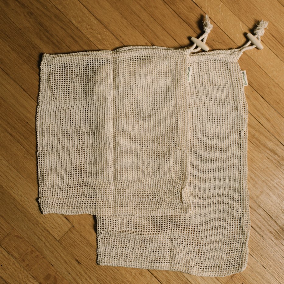 Organic Cotton Produce Bags | 2 Pack - Bamboo Switch