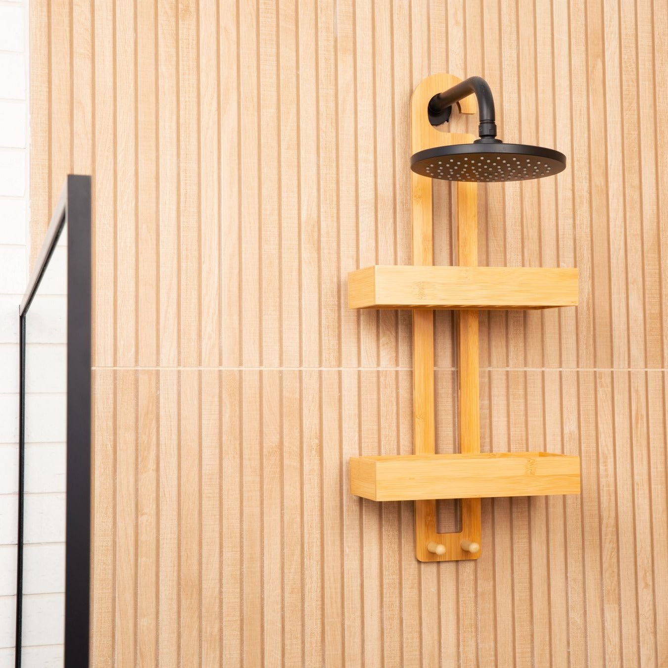 Overhead Bamboo Shower Caddy - Bamboo Switch
