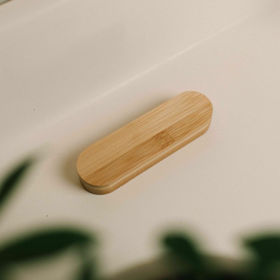 Reusable Bamboo Ear Bud Case - Bamboo Switch