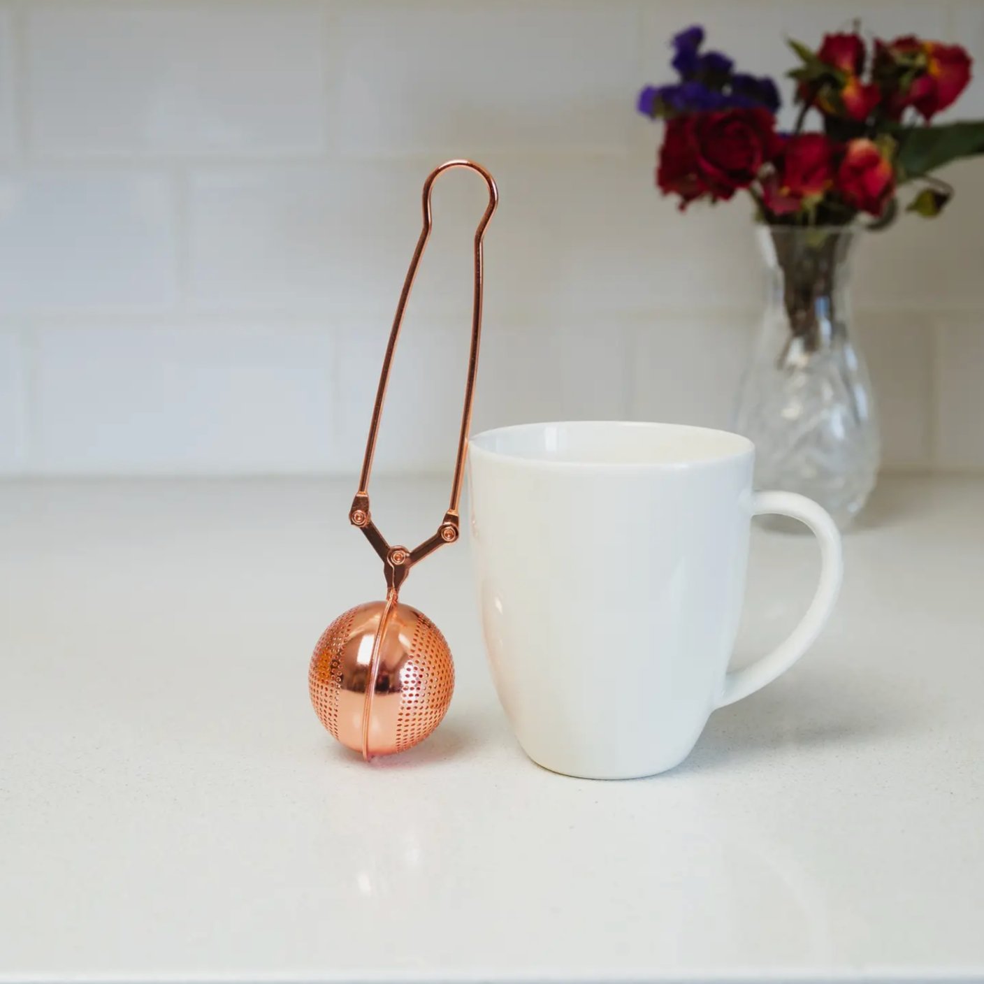 Tea Strainer Filter | Stainless Steel - Bamboo Switch