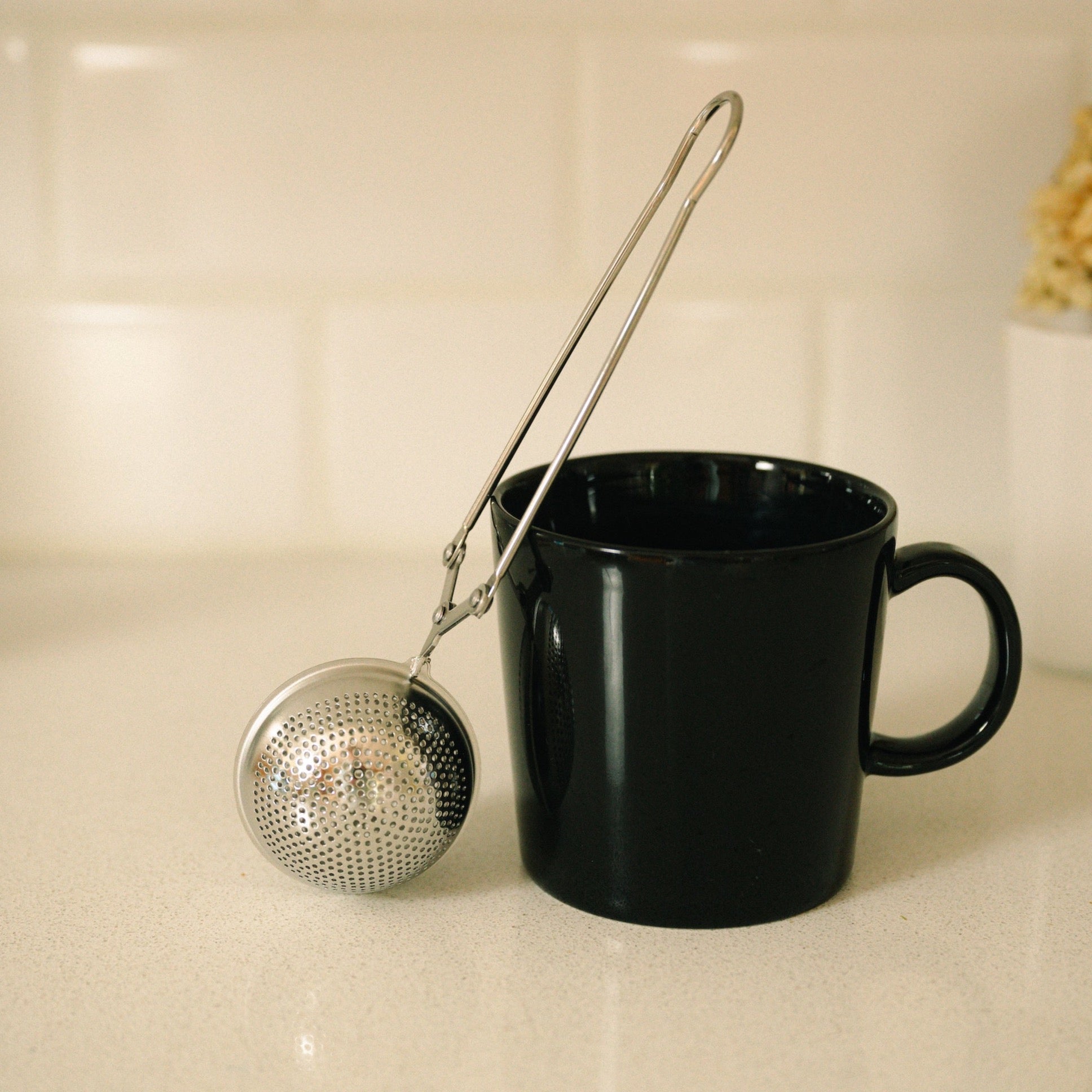 Tea Strainer Filter | Stainless Steel - Bamboo Switch