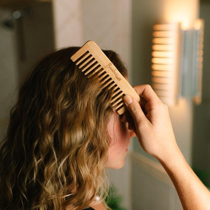 Wide Tooth Detangling Comb - Bamboo Switch