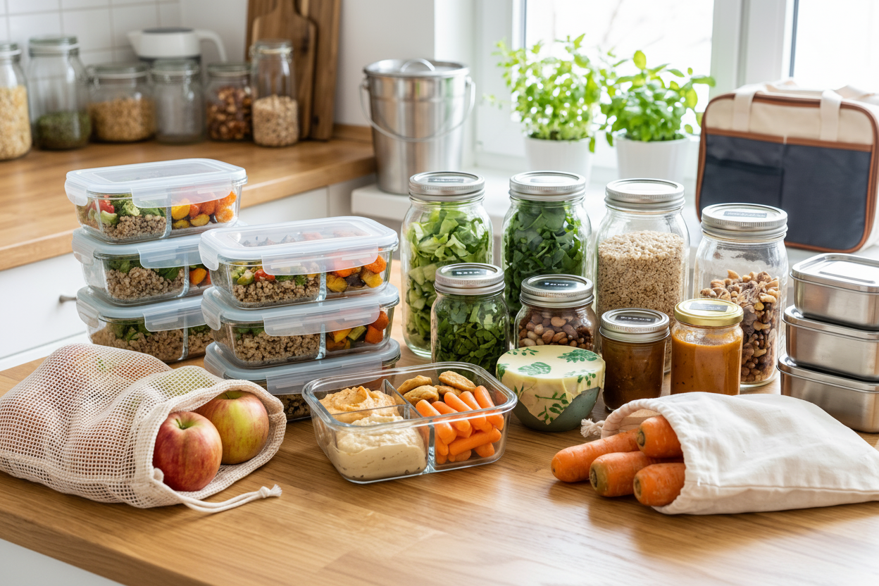Sunday Meal Prep for a Busy School Year: A Zero-Waste Kitchen Routine
