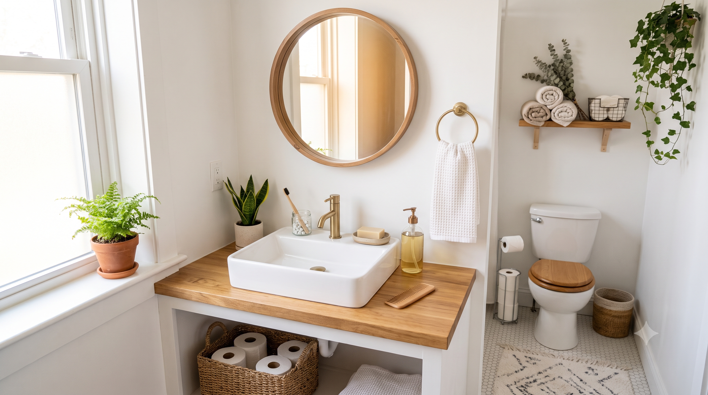 Small Bathroom, Big Impact: A Studio-Apartment Plastic-Free Bathroom Makeover