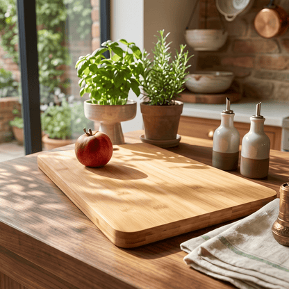 16" Bamboo Cutting Board with Handle - Bamboo Switch
