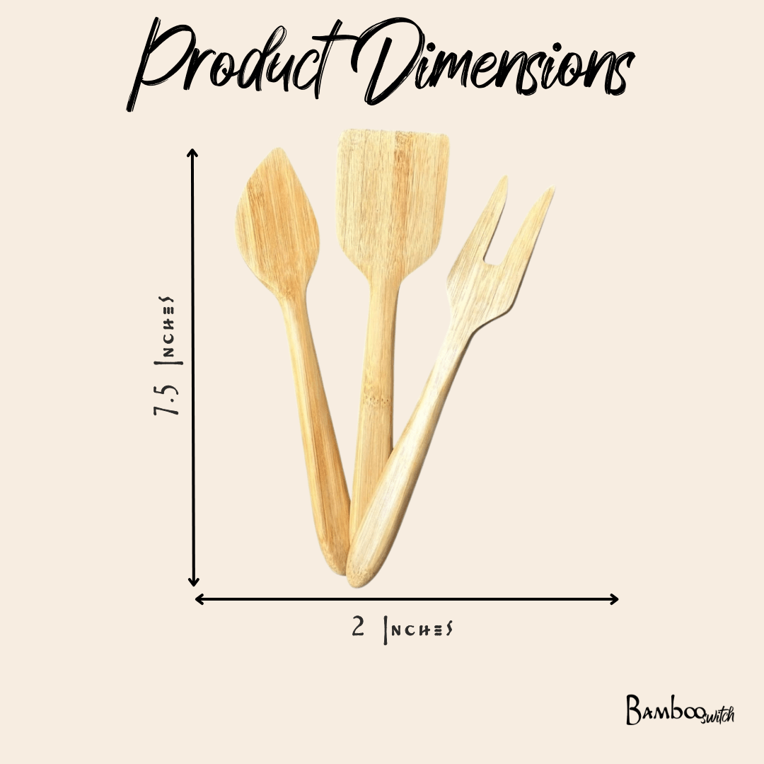 3 - Piece Bamboo Kitchen Utensil Set - Bamboo Switch