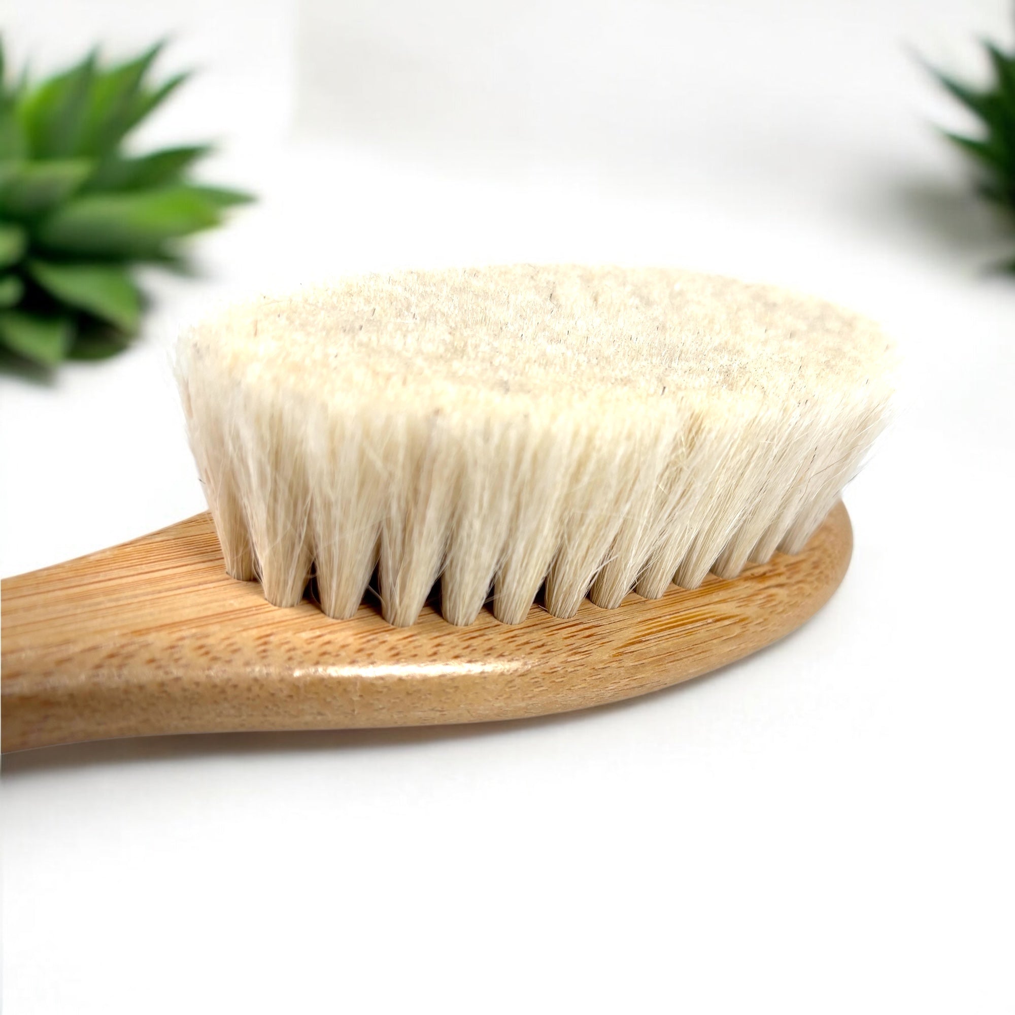 Bamboo Soft Hair Brush Bristles close up