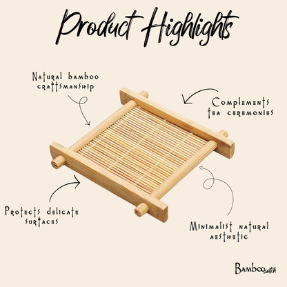 Bamboo Japanese Tea Coaster | Bamboo Switch