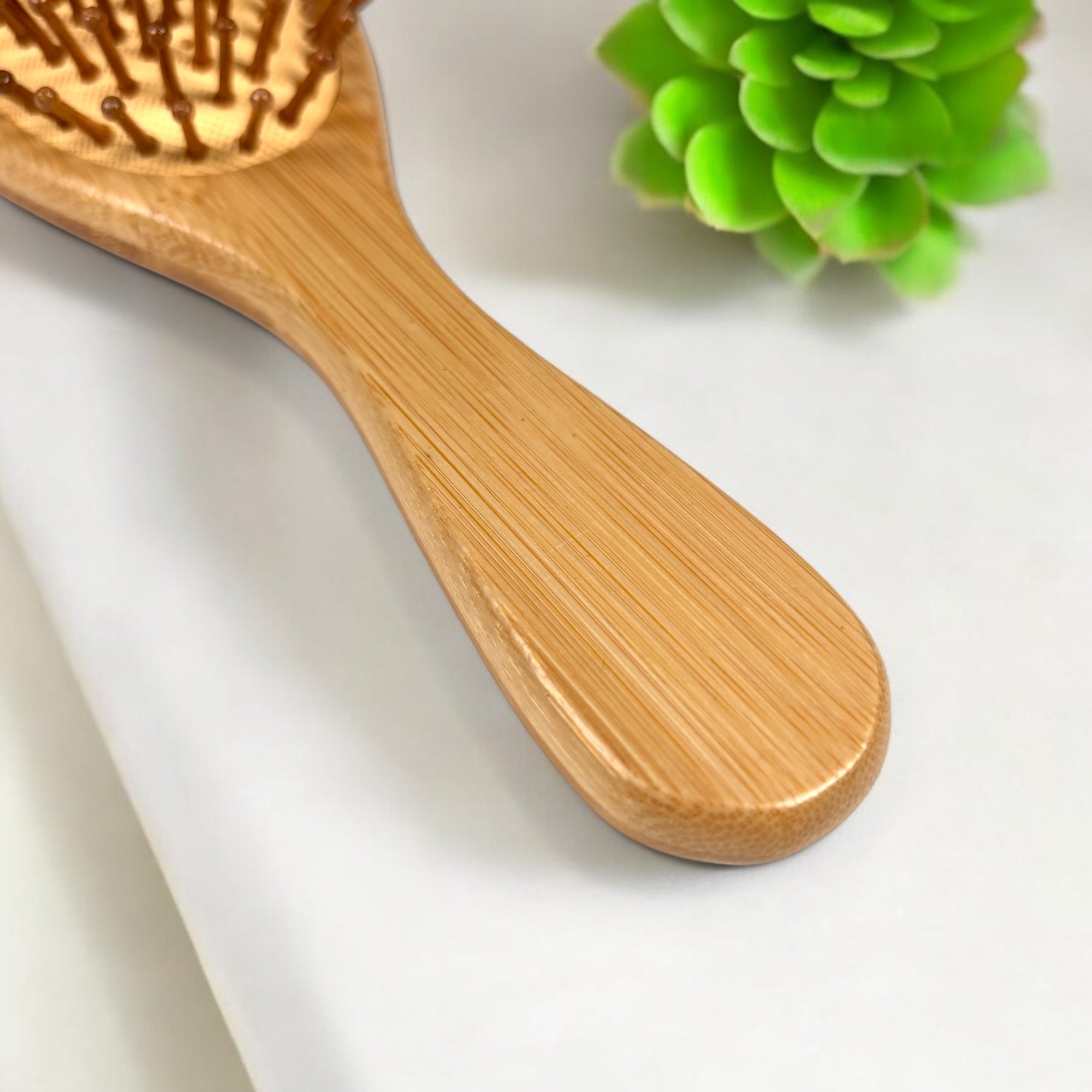 Bamboo Rounded Paddle Hair Brush
