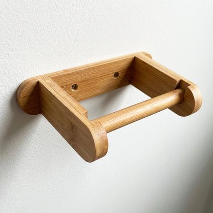 Bamboo Toilet Paper Holder | Wall Mounted with Screws | Bamboo Switch®