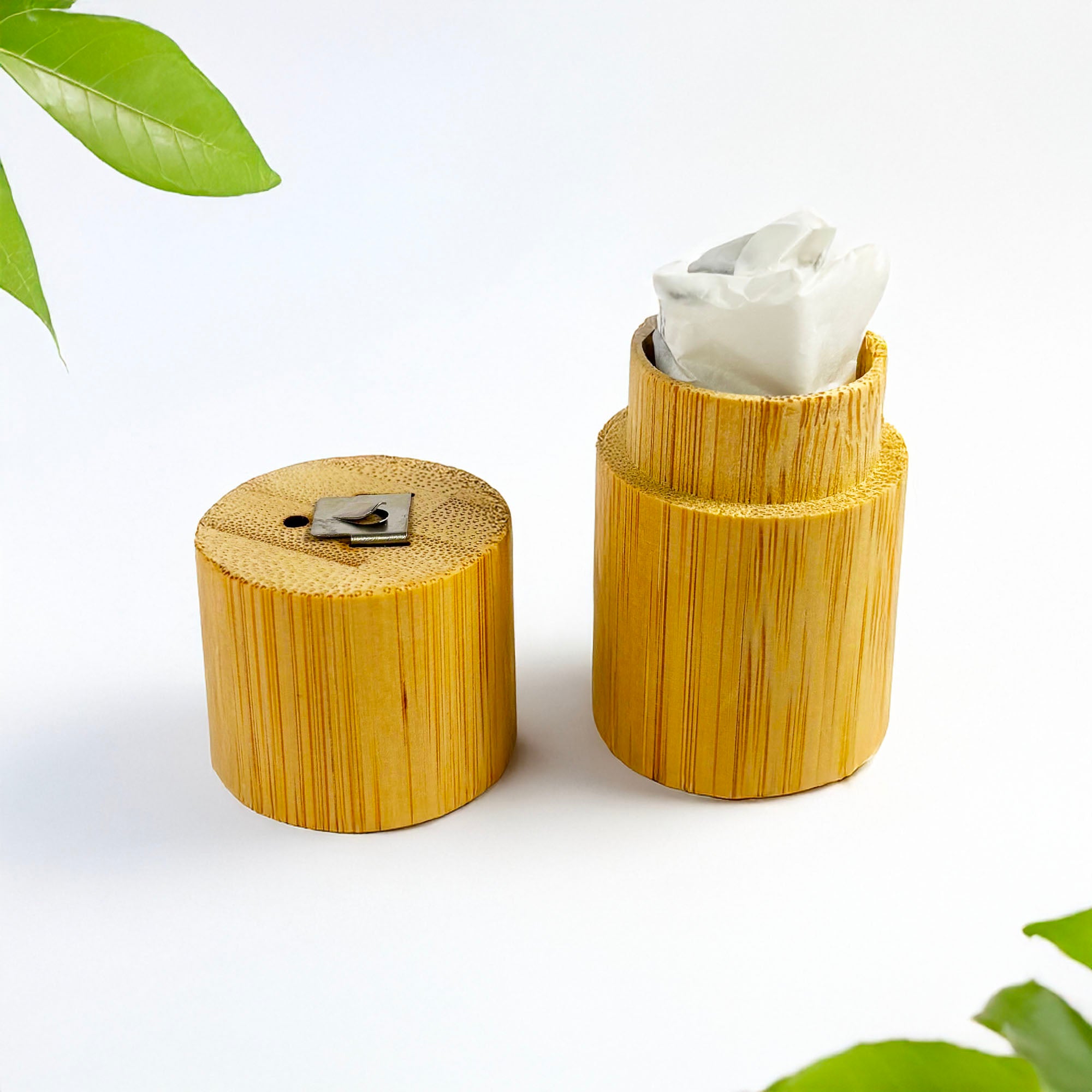 Bamboo Floss Container + Bamboo Charcoal Floss
