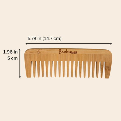 Bamboo Wide Tooth Detangling Comb