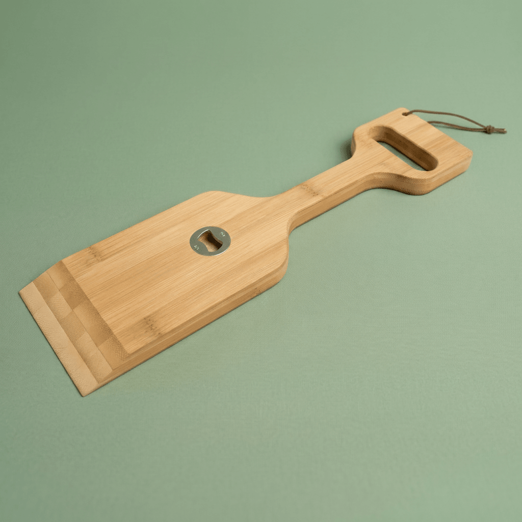 Bamboo 3-in-1 Grill Scraper, Spatula & Bottle Opener - Bamboo Switch