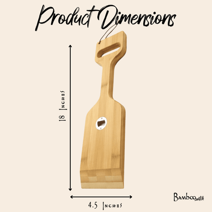 Bamboo 3 - in - 1 Grill Scraper, Spatula & Bottle Opener - Bamboo Switch