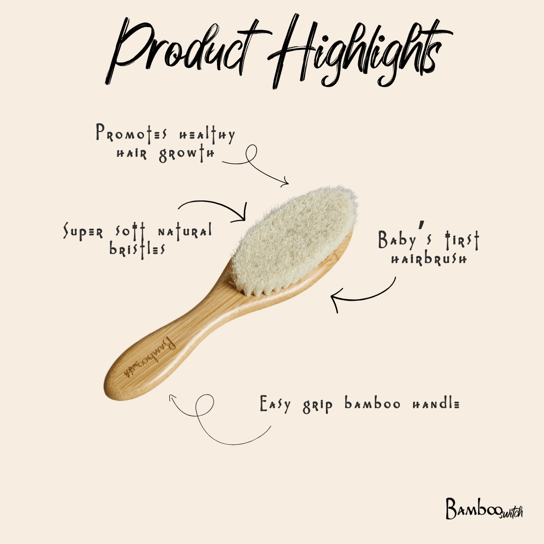 Bamboo Baby Hair Brush | Bundle - Bamboo Switch