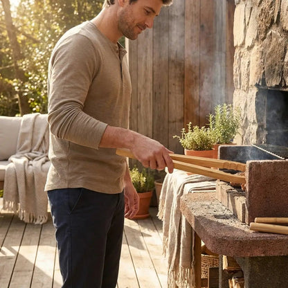 Bamboo Barbecue Grilling Tong 19" - Bamboo Switch