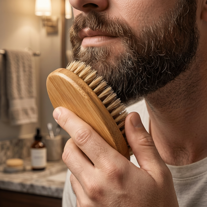 Bamboo Beard Brush - Bamboo Switch