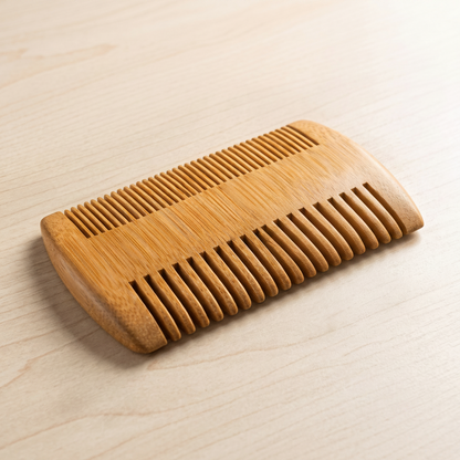 Bamboo Beard Comb | Double-Sided - Bamboo Switch