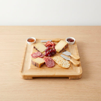 Bamboo Charcuterie Board Set with Cheese Tools - Bamboo Switch