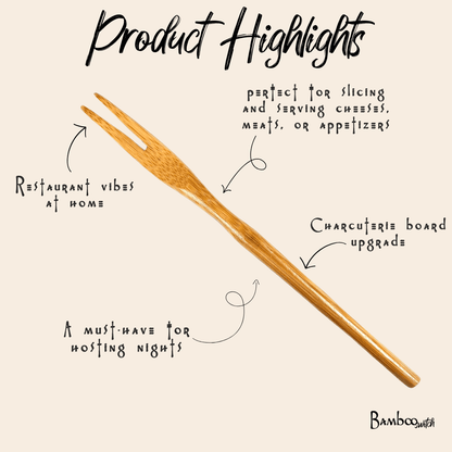 Bamboo Charcuterie Fork - Bamboo Switch