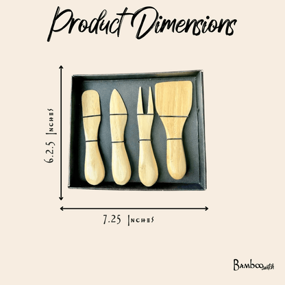 Bamboo Cheese Knife Box Set - Bamboo Switch