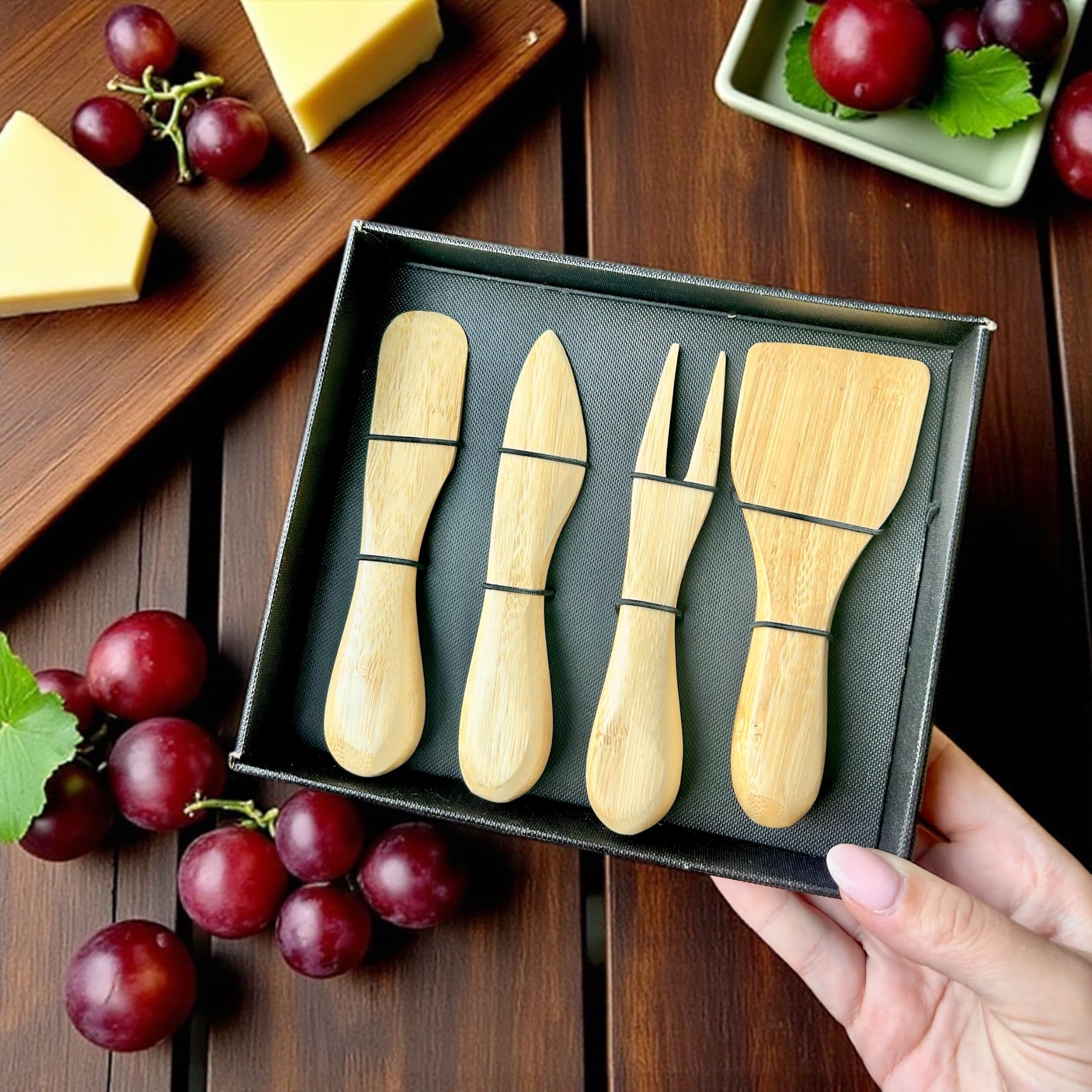Bamboo Cheese Knife Box Set - Bamboo Switch