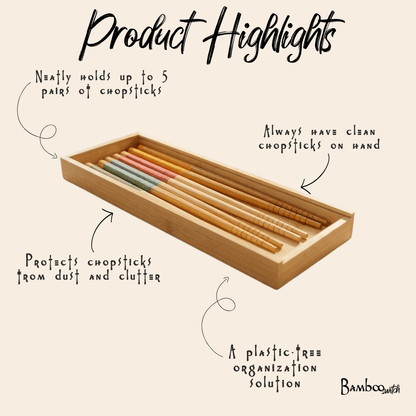 Bamboo Chopstick Box - Large - Bamboo Switch