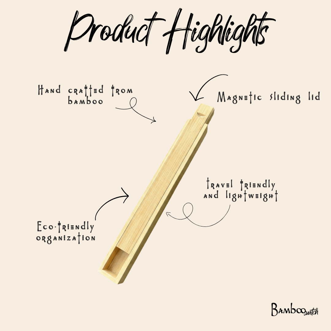 Bamboo Chopstick Storage Box | Small - Bamboo Switch