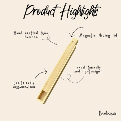 Bamboo Chopstick Storage Box | Small - Bamboo Switch