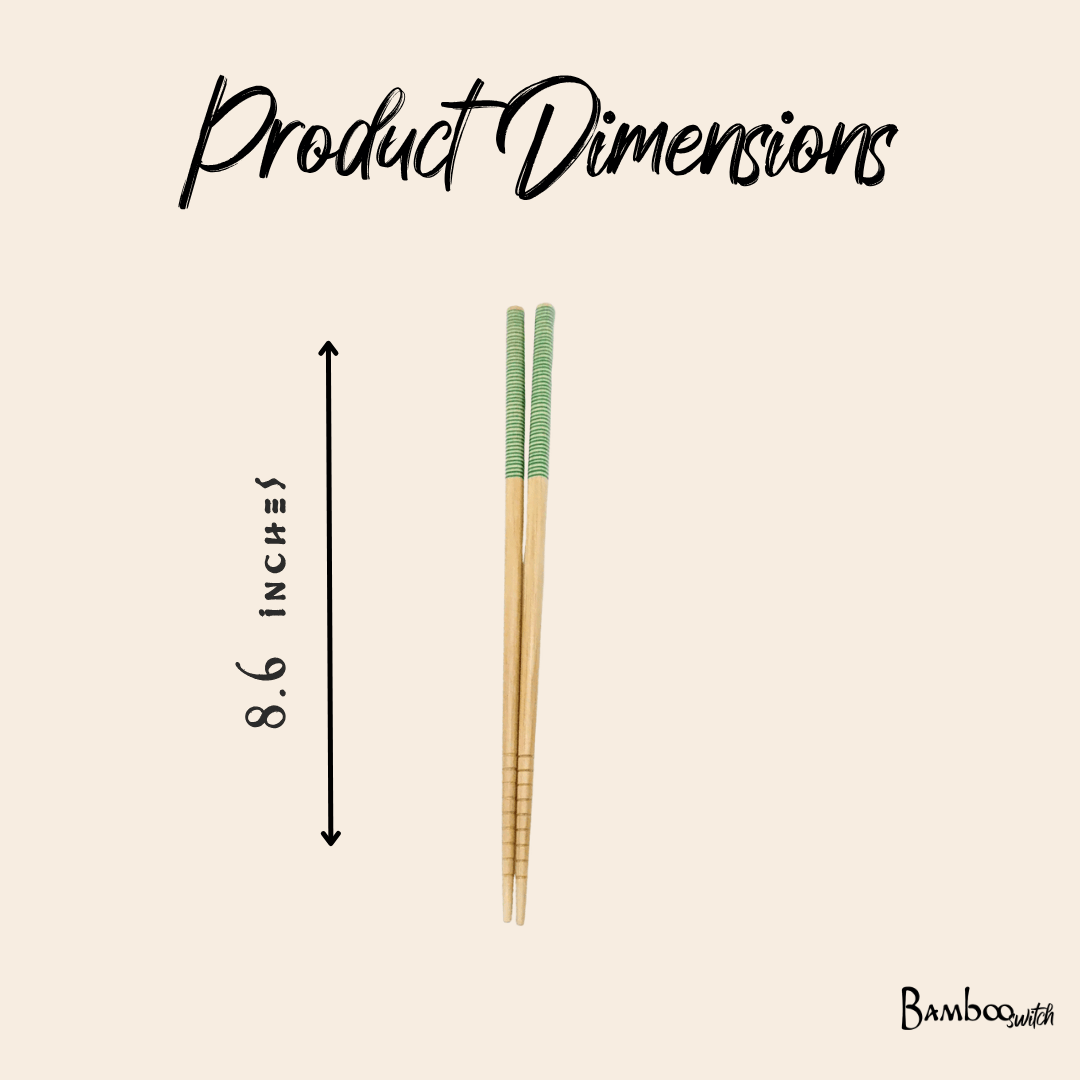Bamboo Chopsticks | 2 Sets | Multicolor - Bamboo Switch