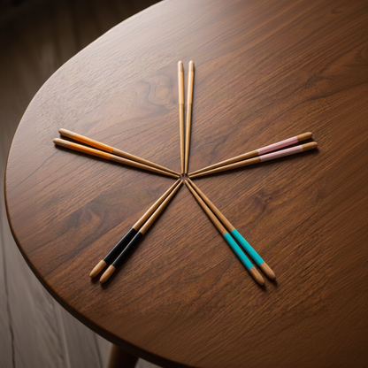 Bamboo Chopsticks | 5 Sets | Multicolor - Bamboo Switch
