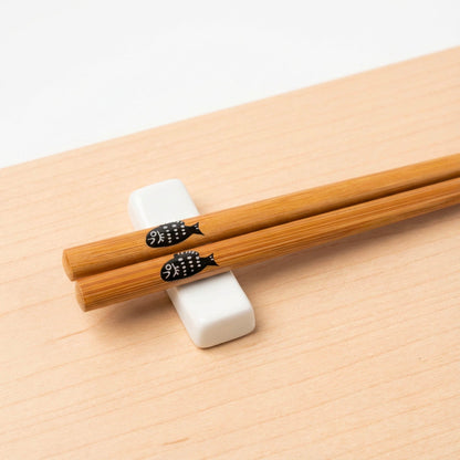 Bamboo Chopsticks with Fish Design | Set of 2 - Bamboo Switch
