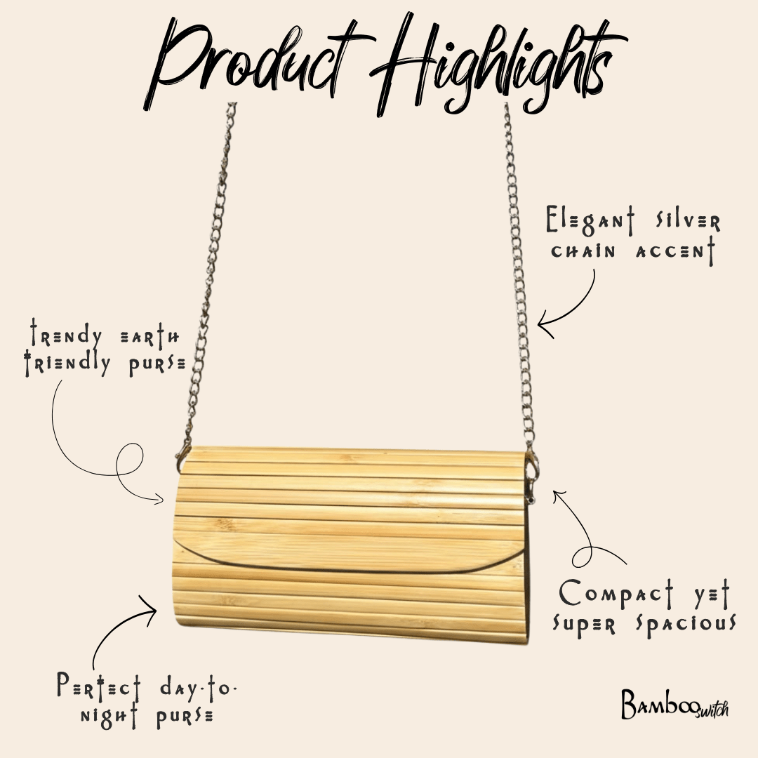 Bamboo Clutch Purse - Bamboo Switch