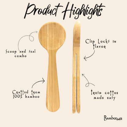 Bamboo Coffee Clip Spoon - Bamboo Switch