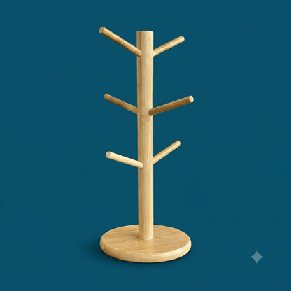 Bamboo Coffee Cup Tree Holder - Bamboo Switch