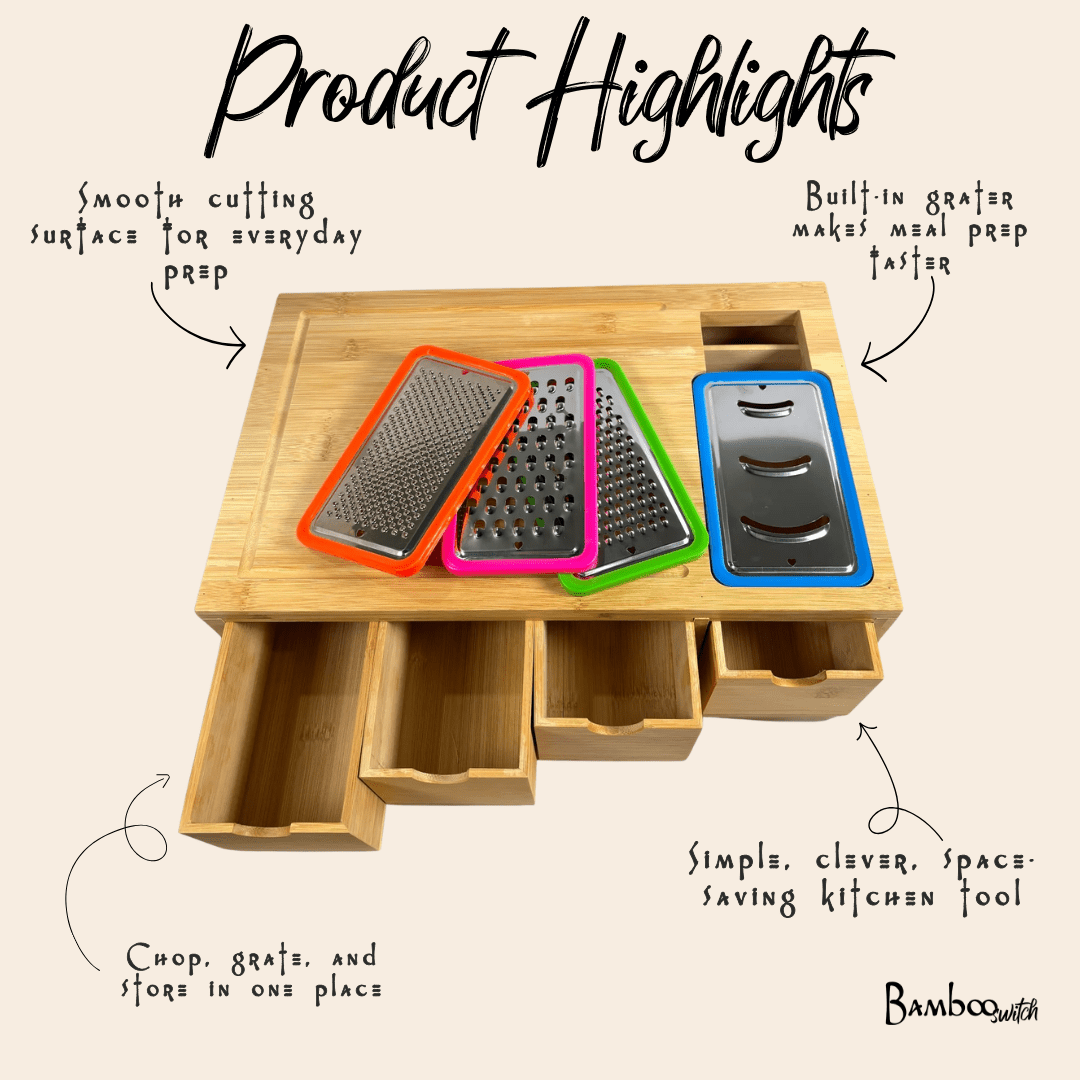 Bamboo Cutting Box Organizer - Bamboo Switch